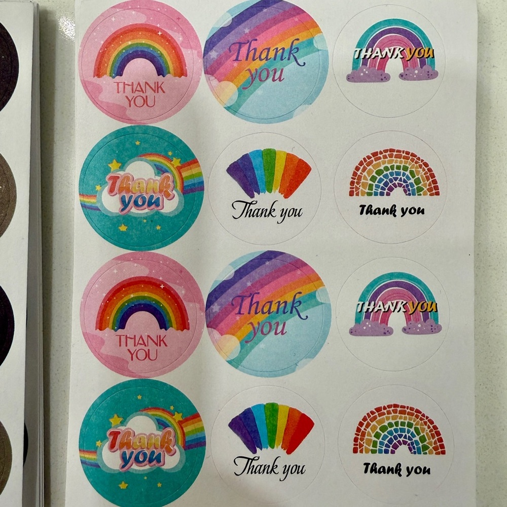 Assorted Thank You Sticker Pack - Picture 10 of 12